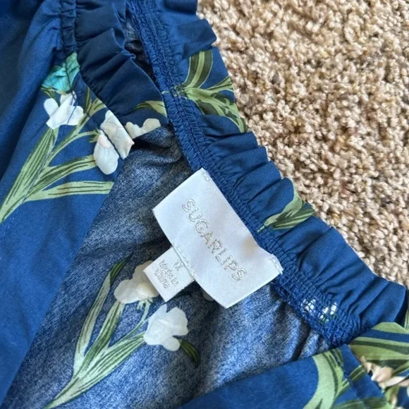 Sugarlips Madison Floral Wynette Tiered Midi Dress size 1X - Picture 12 of 12